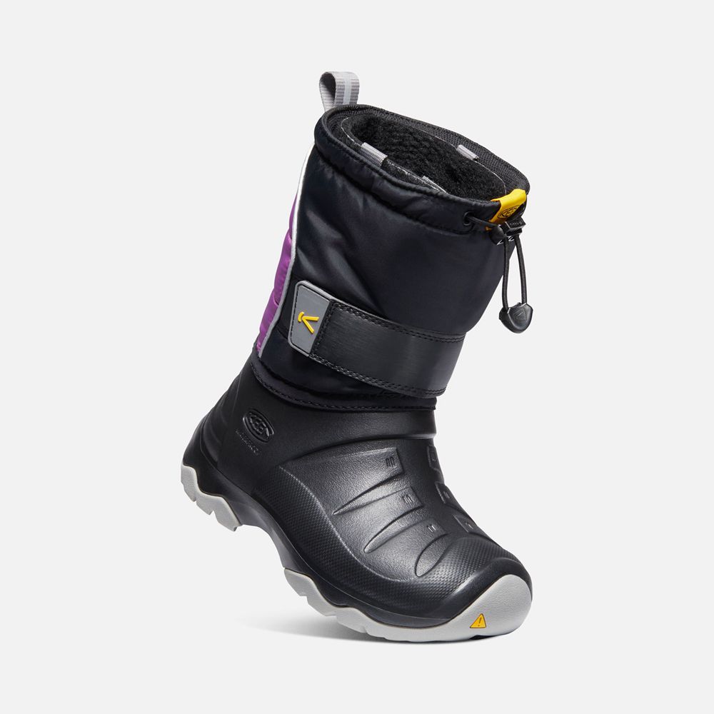 Botas de Montaña Keen Mexico Negros/Morados - Niños Lumi Ii Waterproof - MB1625489